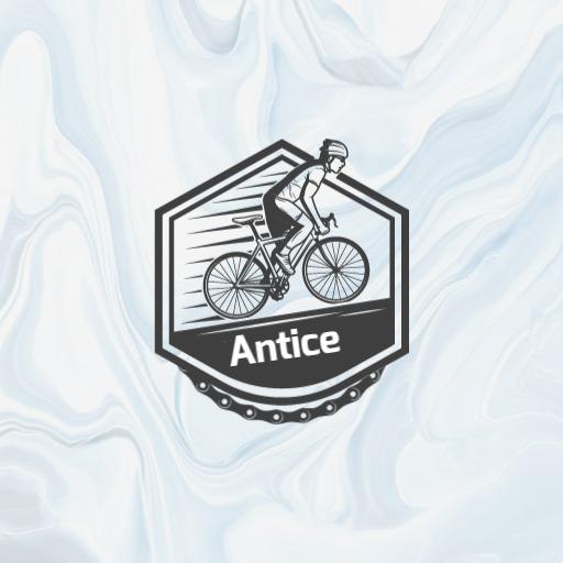 Dynamic Cyclist in Motion Representing Racing Performance Logo Template