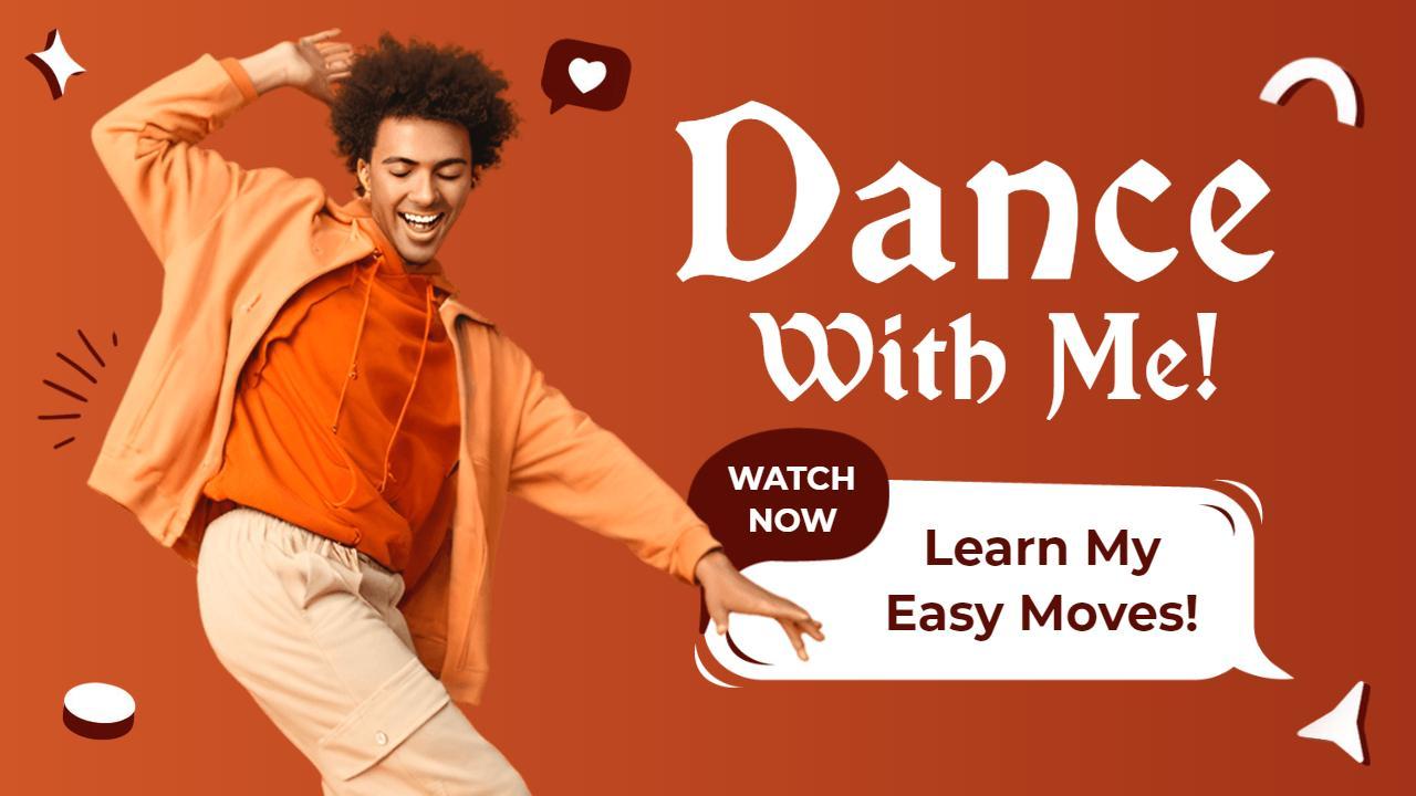 Dynamic Dance Tutorial Learning YouTube Thumbnail Template