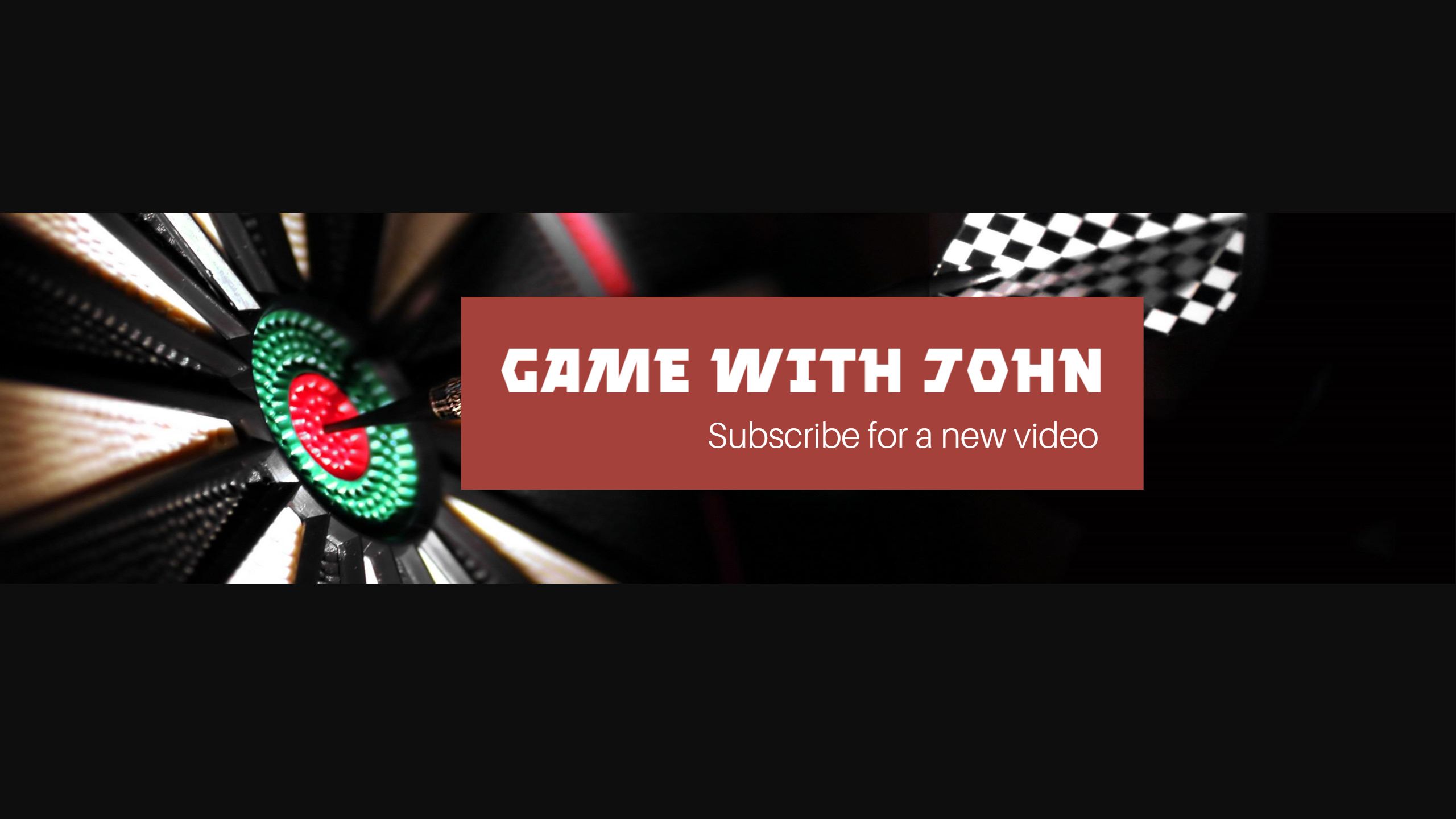 Dynamic Dart Game Action with Colorful Accessories Banner Template