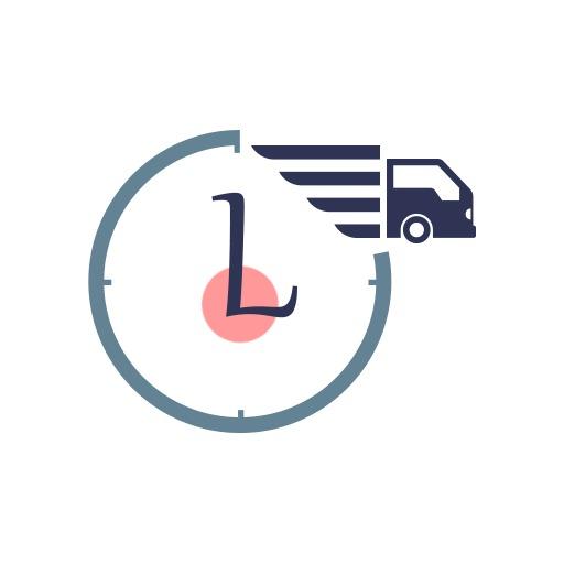 Dynamic Delivery Truck Icon Emphasizing Transportation Services Logo Template