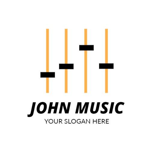 Dynamic Equalizer Design Showcasing Music Production Logo Template
