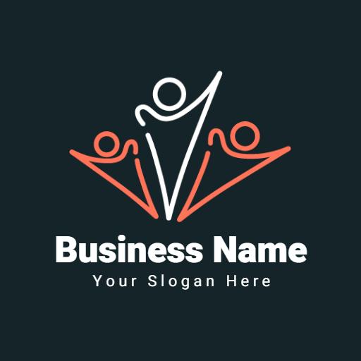 Dynamic Family Connections Showcasing Togetherness Logo Template