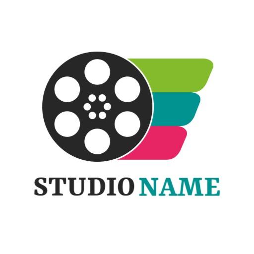 Dynamic Film Reel Design Embracing Modern Entertainment Logo Template