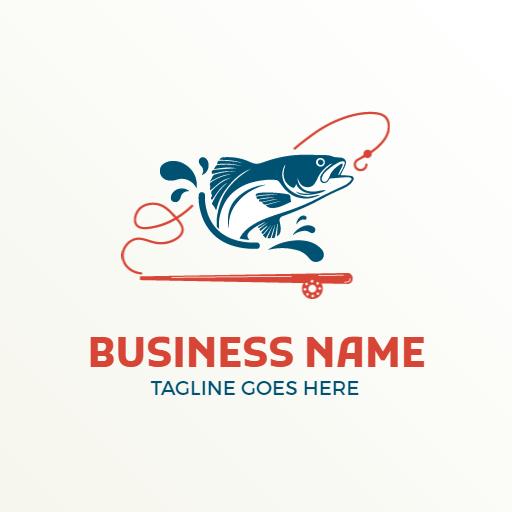 Dynamic Fish Design Evoking Passion for Fishing Logo Template