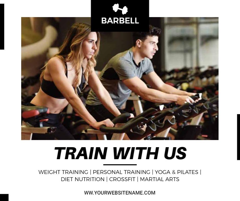 Dynamic Fitness Training with Barbell Focus Ad Template