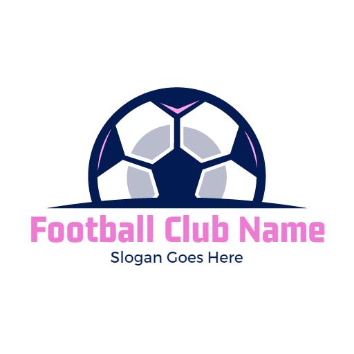 Dynamic Football Design with Bold Colors and Style Logo Template