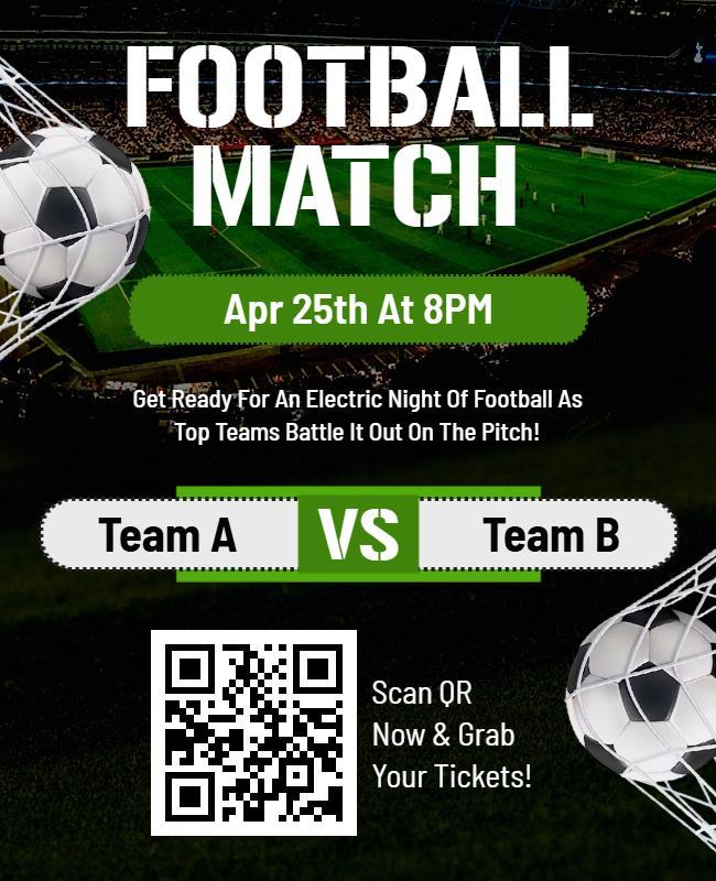 Dynamic Football Match Event Promotion Flyer Template