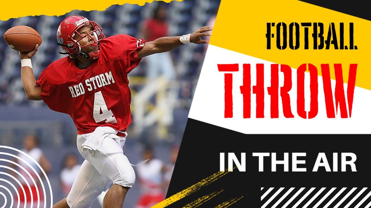 Dynamic Football Throw Action YouTube Thumbnail Template