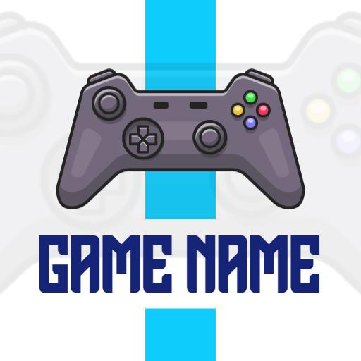 Dynamic Gaming Controller with Bold Typography Logo Template