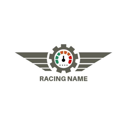 Dynamic Gear and Speedometer Symbolizing Racing Excellence Logo Template