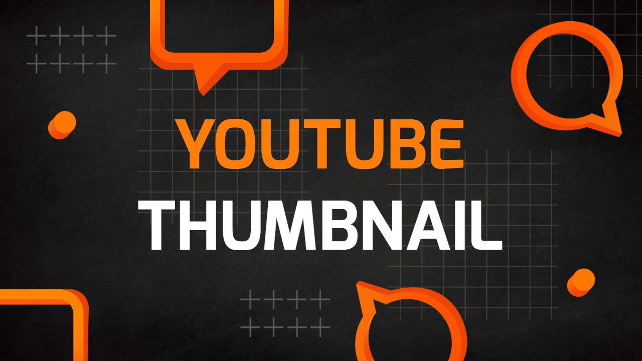 Dynamic Geometric Design Elements Abstract YouTube Thumbnail Template