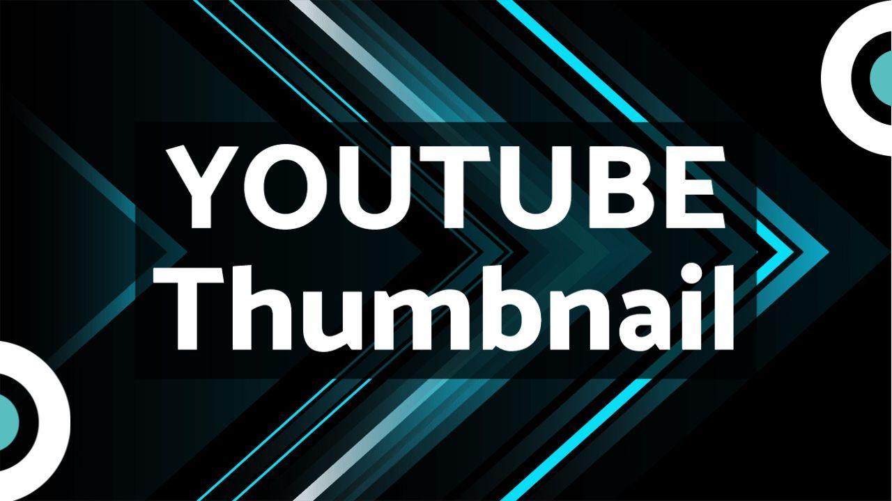 Dynamic Geometric Lines Abstract YouTube Thumbnail Template