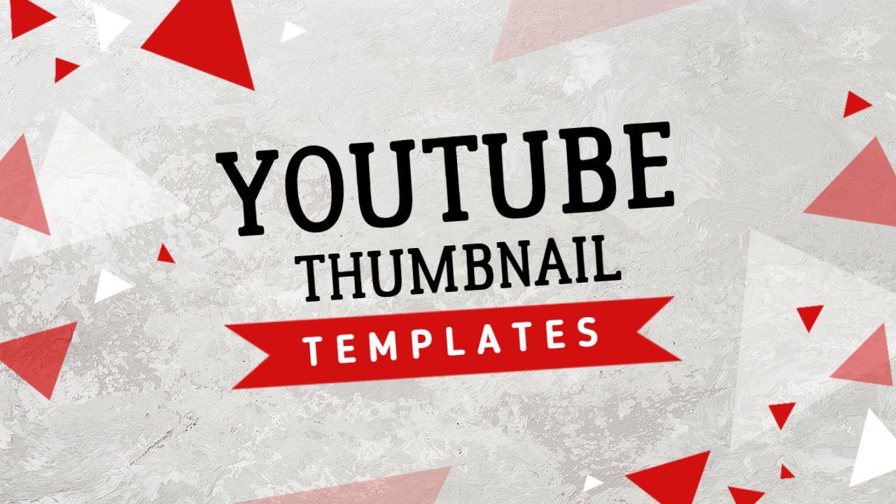 Dynamic Geometric Shapes Artistic Abstract YouTube Thumbnail Template