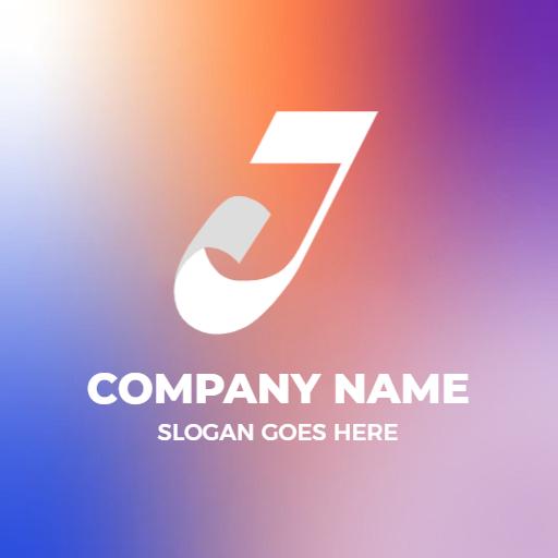 Dynamic Gradient Blend Featuring the J Letter Logo Template