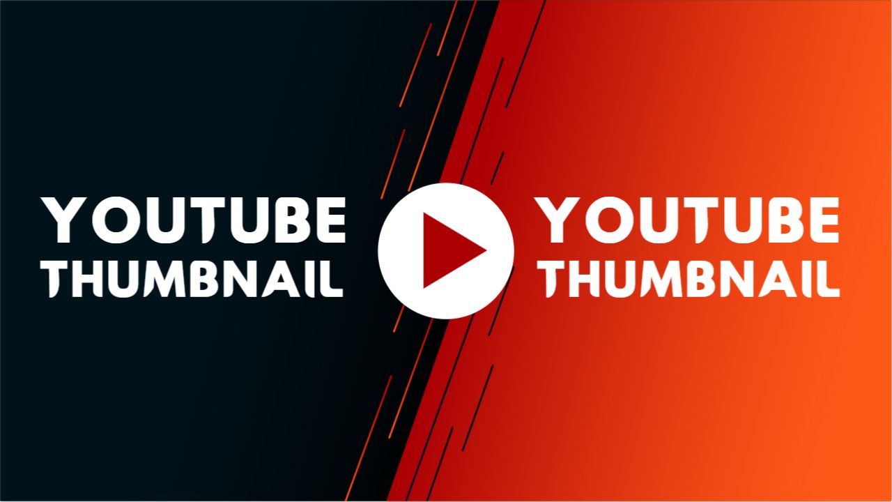 Dynamic Gradient Waveforms Abstract YouTube Thumbnail Template