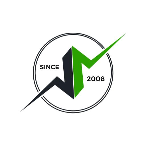 Dynamic Green and Black Energy Sector Growth Logo Template