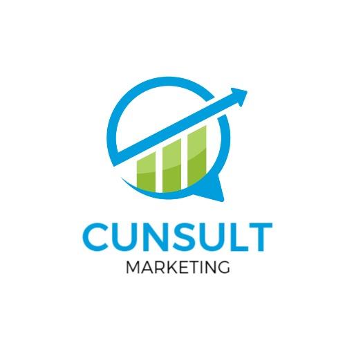 Dynamic Green and Blue Bar Graph Representing Marketing Growth Logo Template