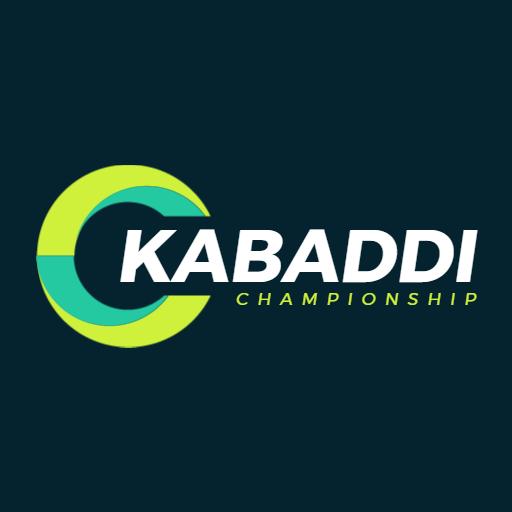 Dynamic Green and Blue Kabaddi Championship Logo Template