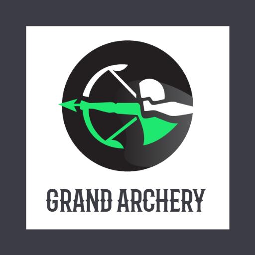 Dynamic Green Archery Logo Featuring Bow and Arrow Design Logo Template