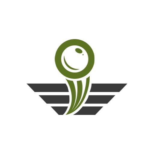 Dynamic Green Sports Emblem Representing Athletic Excellence Logo Template