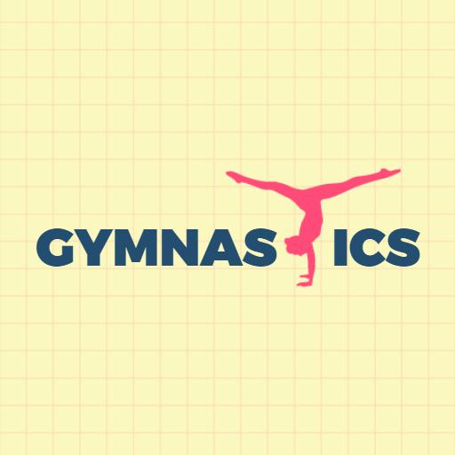 Dynamic Gymnast Performing a Handstand in Bold Gymnastics Logo Template