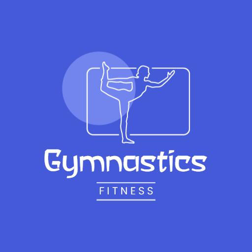 Dynamic Gymnastics Performance Displaying Fitness Logo Template