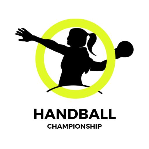 Dynamic Handball Player in Action Showcasing Championship Logo Template