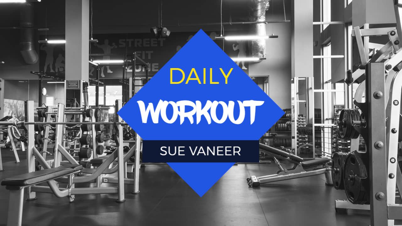 Dynamic Home Gym Daily Workout Fitness YouTube Thumbnail Template