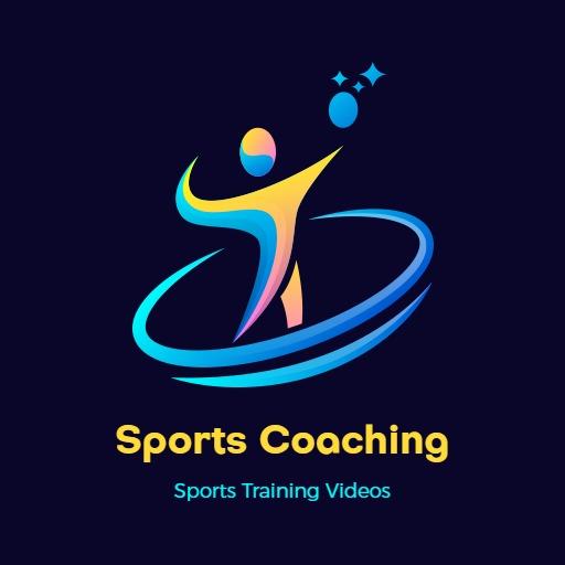 Dynamic Human Figure in Motion for Sports Coaching Logo Template