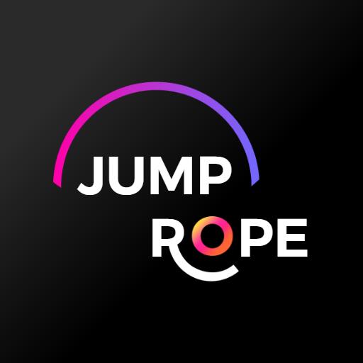 Dynamic Jumping Design Showcasing Jump Rope Fitness Logo Template