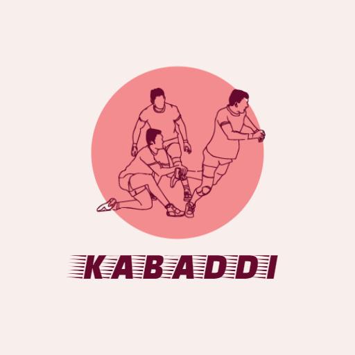Dynamic Kabaddi Players Engaging in a Competitive Match Logo Template