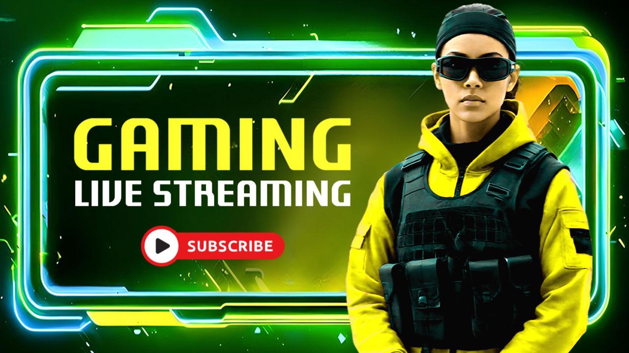 Dynamic Live Streaming Action Gaming YouTube Thumbnail Template