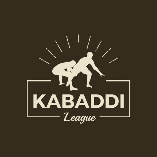 Dynamic Matchup in Kabaddi Showcasing Intense League Spirit Logo Template