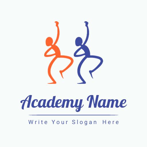 Dynamic Movement Representing Dance Academy Logo Template