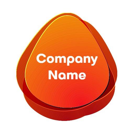 Dynamic Orange 3D Shape Perfect for Company Branding Logo Template