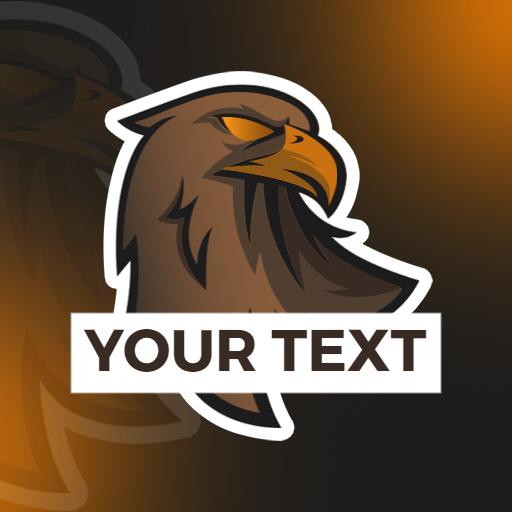 Dynamic Orange and Brown Eagle Design for Esports Logo Template