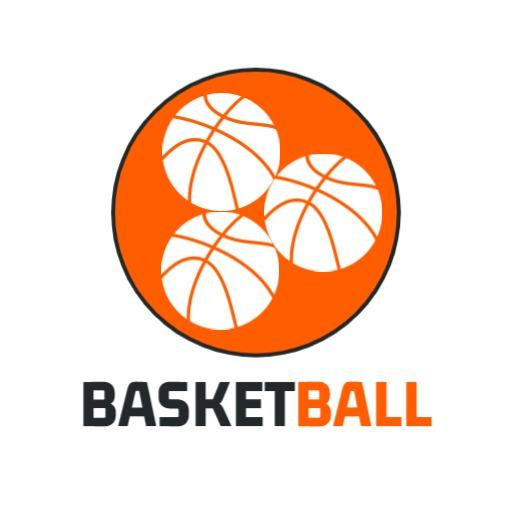 Dynamic Orange Basketball Design Featuring Multiple Balls Logo Template