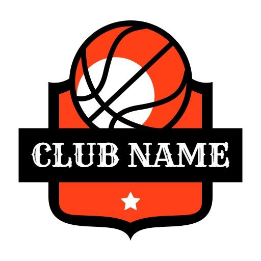 Dynamic Orange Basketball Design for Engaging Sports Club Logo Template