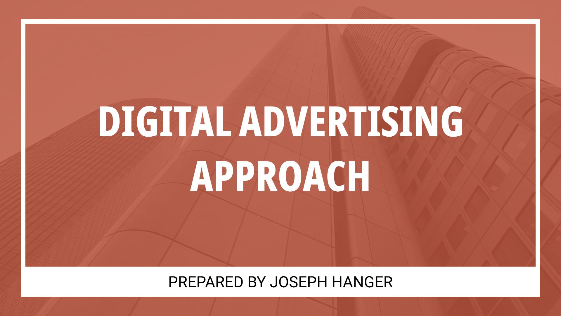 Dynamic Orange Digital Advertising Strategy Overview Presentation Template