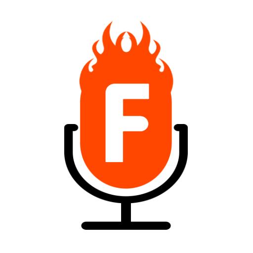 Dynamic Orange Flame Letter F Symbolizing Alphabet Logo Template