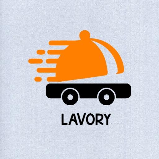 Dynamic Orange Food Delivery Cart Represents Culinary Services Logo Template