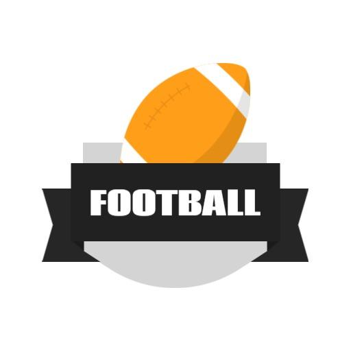 Dynamic Orange Football Design Celebrating the Sport Logo Template