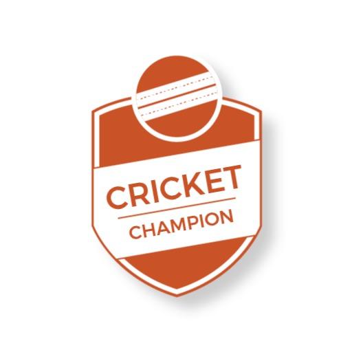 Dynamic Orange Shield Design Showcasing Cricket Team Logo Template