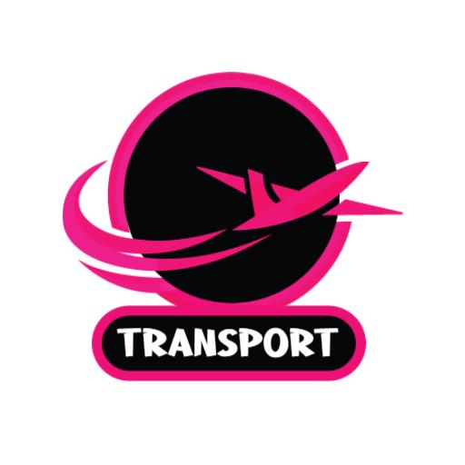 Dynamic Pink Airplane Design Representing Logistics Sector Logo Template