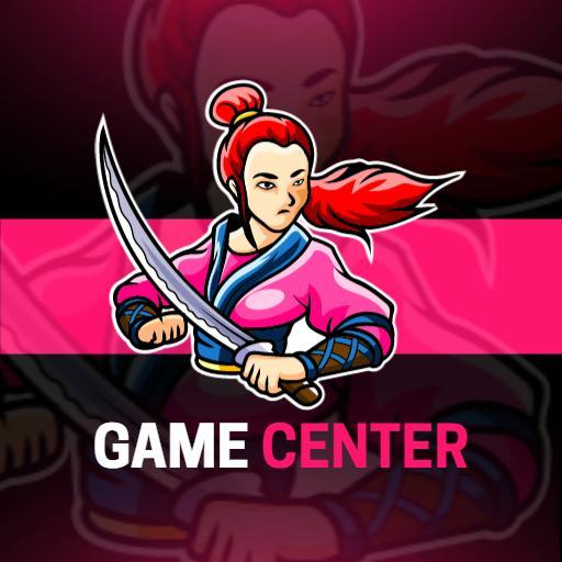 Dynamic Pink and Black Esports Game Center Logo Template