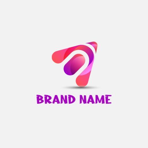 Dynamic Pink and Purple Business Logo Reflecting Innovation Logo Template