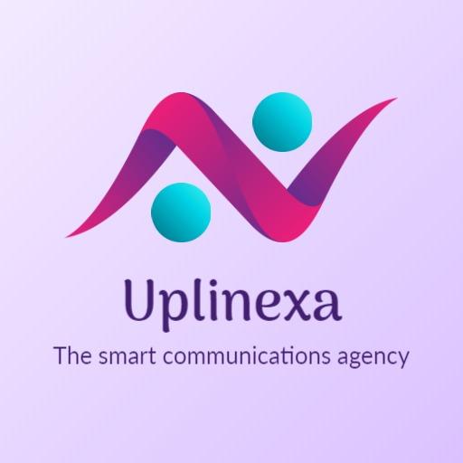 Dynamic Pink and Teal Logo Showcasing Innovative Communication Logo Template
