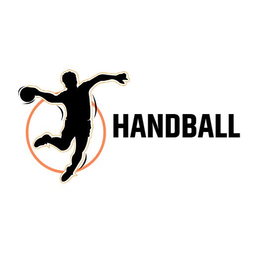 Dynamic Player in Action Representing Energetic Handball Logo Template