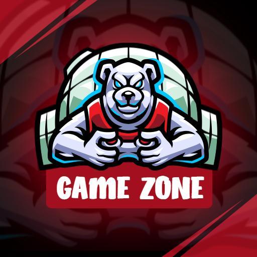 Dynamic Polar Bear Character Representing Esports Gaming Logo Template