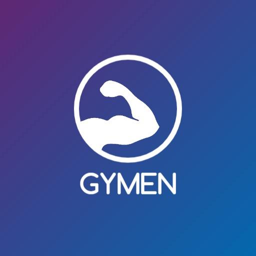 Dynamic Purple and Blue Fitness Logo Showcasing Strength Icon Logo Template